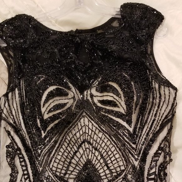 Jasz Couture Black Beaded Gown - Picture 3 of 13